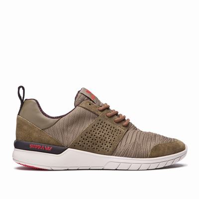 Férfi Supra SCISSOR Tornacipő HU568730 Khaki/Barna